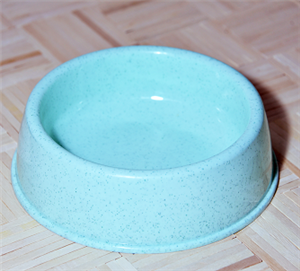 ظرف غذای سگ سایز بزرگ پلاستیکی رنگ آبی قطر ۲۰ سانتی متر کد ۹۰