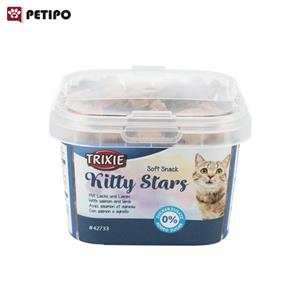 تشویقی بچه گربه طعم سالمون بره تریکسی Trixie Soft Snack Kitty Stars وزن ۱۴۰ گرم 