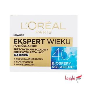 کرم روز ضد چروک لورآل مدل Ekspert +40 حجم 50 میلی لیتر