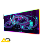 موس پدRGB Gaming Mouse Pad for kda Akali Dragon neon