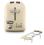 توستر دلونگی ایتالیا CT021.BG Argento Flora Toaster