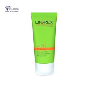 کرم ضد آفتاب رنگی مناسب پوست جوش دار لیپورکس با spf 30  حجم 30 میل 