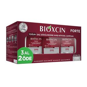 پک 3 تایی شامپو بیوکسین فورت ضد ریزش مو مناسب همه موها Bioxcin 