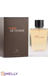 ادو پرفیوم مردانه روونا ROVENA مدل THREE DE HOMME حجم 100 میل