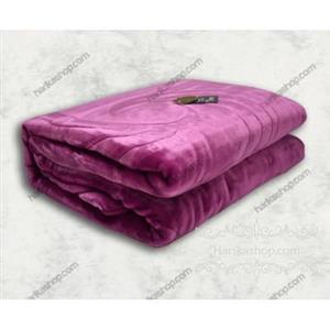 پتو دونفره درمینا ساخت ترکیه رنگ قهوه ای