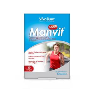 سافت ژل من ویت اسپرت ویوا تیون 30 عدد Menvit Sport