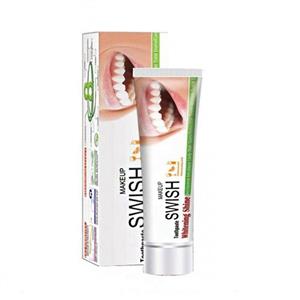 خمیر دندان کامل فاقد فلوراید 8 کاره سوییـش 120 گرمی Toothpaste Swish Whitening Shine 