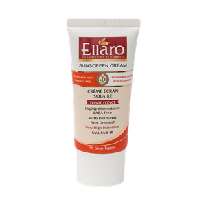  کرم ضد آفتاب مدل Teinte Fonce حجم 50 میلی لیتر الارو  Ellaro Teinte Fonce Spf50 Plus Sunscreen Cream 50ml