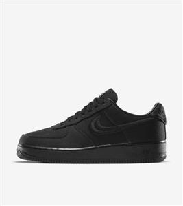 کتونی روزمره مردانه نایکی Stüssy x Nike Air Force 1 Triple Black 