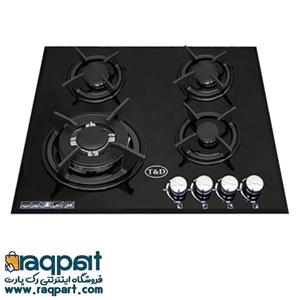 اجاق گاز صفحه ای شیشه ای تی اند دی مدل TD115E T And D TD115E Glass Gas Hob