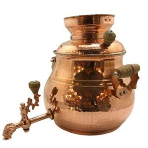 سماور مسی کد  5514 مدل شکمی روگازی