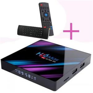 اندروید باکس h96 Max R K 3318 مدل 4/64Gb + ایرموس mx3