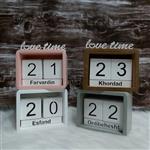 تقویم رومیزی چوبی love time