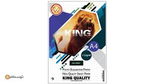 کاغذ سابلیمیشن ۱۱۰ گرمی KING سایز A4 بسته ۱۰۰ برگی