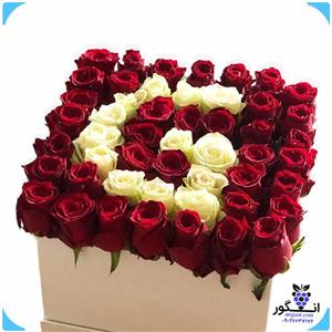 باکس گل رز حرف G