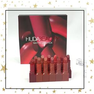 پک ۱۲ تایی رژلب مات هدی بیوتی کد ۹۸۱۰۳