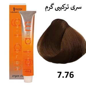 رنگ مو تمپتینگ شماره 7.76 گردویی 