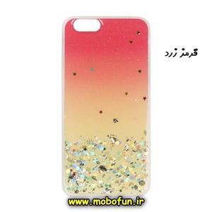 قاب گوشی Iphone 6 - Iphone 6s آیفون فانتزی طرح رزین کاری ستاره ای اکلیلی قرمز زرد کد 32
