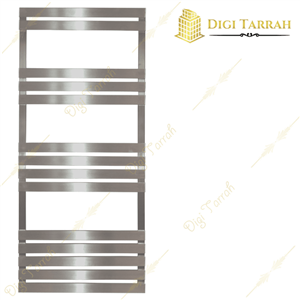 حوله خشک کن استیل مات چهارگوش ۱۲۰سانت کروم مات