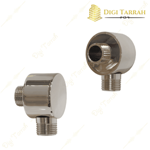 زانو توکار گرد برنجی کروم