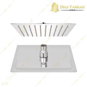 سردوش چهارگوش استیل ۲۰ سانت کروم