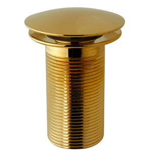 زیرآب فشاری روشویی طلایی براق برنجی