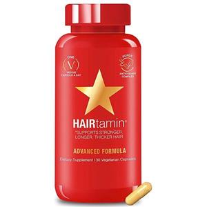قرص هیرتامین تقویت کننده مو و کمک به رشد دوباره مو 30 عددی Hairtamin Advanced Formula Hair Supplement 30 Capsules