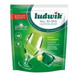 قرص ظرفشویی لودویک ژله ای Ludwik Ultimate Shine بسته 40 عددی