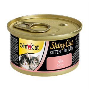 کنسرو غذای بچه گربه جیم‌ کت مدل Kitten Chicken وزن 70 گرم GimCat shiny cat