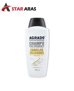 شامپو ترمیم کننده اگرادو اسپانیا Agrado موهای ظریف شکننده حجم 750 میل Cabellos Delicados Shampoo 