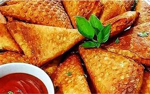 سمبوسه پیتزایی خانگی و تازه