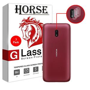 محافظ لنز دوربین هورس مدل UTF مناسب برای گوشی موبایل نوکیا C1 Plus بسته سه عددی Horse UTF Camera Lens Protector For Nokia C1 Plus Pack Of 3