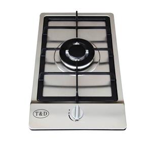 اجاق گاز صفحه‌ ای استیل تی اند دی مدل TD128L T And D TD128L Steel Gas Hob