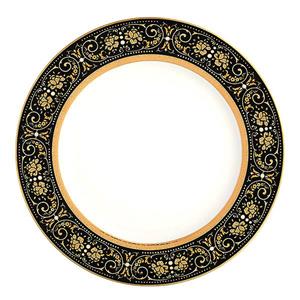 بشقاب غذاخوری زرین 6 پارچه سری ایتالیا اف طرح میدنایت