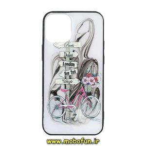 قاب گوشی Iphone 12 Pro Max آیفون طرح فانتزی برجسته خورشیدی UV دوچرخه کد 39