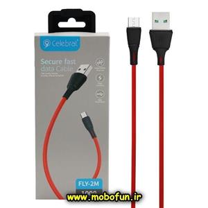 کابل شارژ فست MicroUSB سلبریت Celebrat مدل FLY-2M طول 1 متر