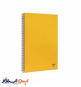 دفتر سیمی 80 برگ جلد طلقی مات سایز A4 پاپکو