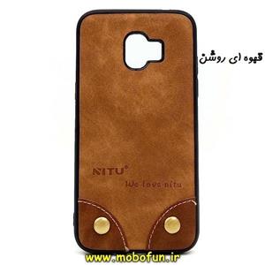 قاب گوشی Galaxy Grand Prime Pro / J2 2018 / J2 Pro سامسونگ طرح چرم نیتو قهوه ای روشن کد 28