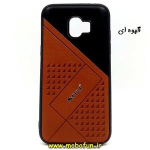 قاب گوشی Galaxy Grand Prime Pro / J2 2018 / J2 Pro سامسونگ طرح چرم نیتو قهوه ای کد 27