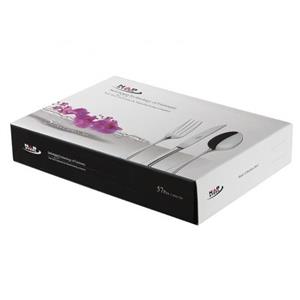 سرویس قاشق و چنگال 57 پارچه مدل فلورانس استیل براق ناب استیل