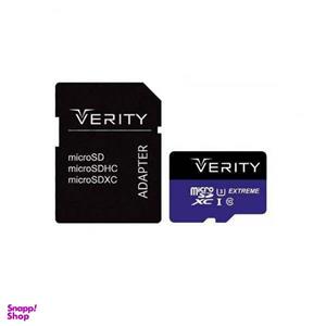 کارت حافظه microSDXC وریتی مدل  pro  کلاس 10 استاندارد UHS-I U3 سرعت 85MBps ظرفیت 128 گیگابایت به همراه آداپتور SD
