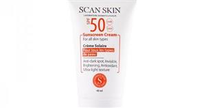 کرم ضد افتاب و لک اسکن اسکین 40 میلی مناسب برای انواع پوست با SPF50 Scan Skin Sunscreen Cream Anti dark Spot 