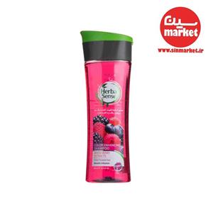 شامپو هرباسنس کراتینه تثبیت کننده رنگ مو مخصوص موهای رنگ شده و دکلره شده با عصاره توت های وحشی آردن Ardene Herba Sense Color Enhancing Shampoo With Mixed Berry Extracts 300ml