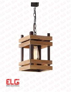 چراغ اویز چوبی مدرن M90