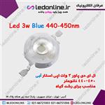 ال ای دی رشد گیاه 3 وات آبی 440-450 نانومتر epistar 