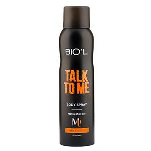 اسپری بدن مردانه مدل Talk To Me حجم 150میل بیول Biol Body Spray Talk To Me For Men 150ml