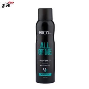 اسپری بدن مردانه مدل All Of Me حجم 150میل بیول Biol Body Spray All Of Me For Men 150ml