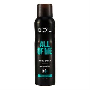 اسپری بدن مردانه مدل All Of Me حجم 150میل بیول Biol Body Spray All Of Me For Men 150ml