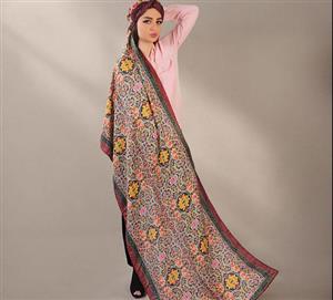 شال نخی مدل SH 38 قلم فلزی Ghalam Felezi Shawl 