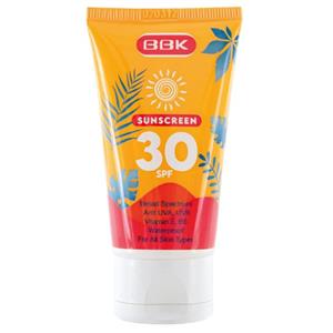 کرم ضدآفتاب رنگی حاوی Spf30 مناسب انواع پوست حجم 50میل ببک BBK Spf30 Tinted Sunscreen Cream For All Skin Types 50ml